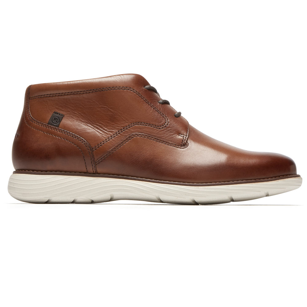 Botas Rockport Hombre Mexico - Garett Chukka Marrom - UVJEO2609